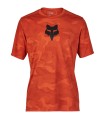 Camiseta Tecnica M/C Fox Ranger TruDi Naranja Atomico